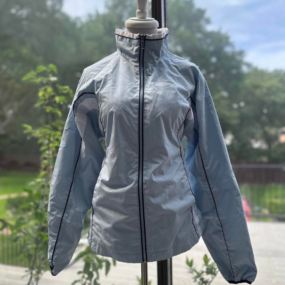 Y2K BCG Blue Windbreaker Jacket L